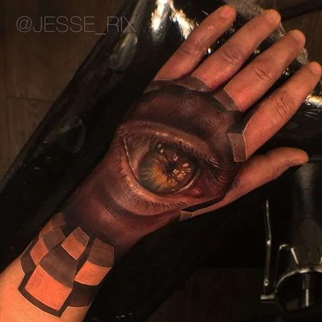 Tattoo artist Jesse Rix color surrealistic and realistic tattoo